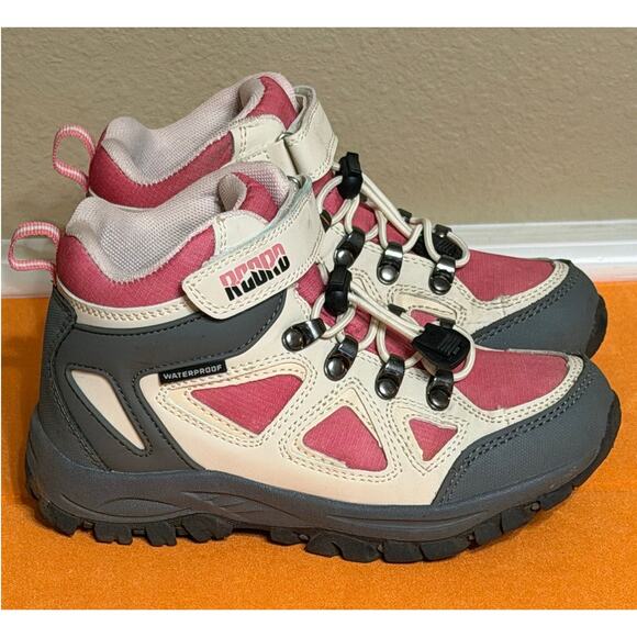 R CORD Kids Hiking Boots Waterproof Non-Slip Pink Gray Size 13 Outdoor Gorpcore - Picture 4 of 8